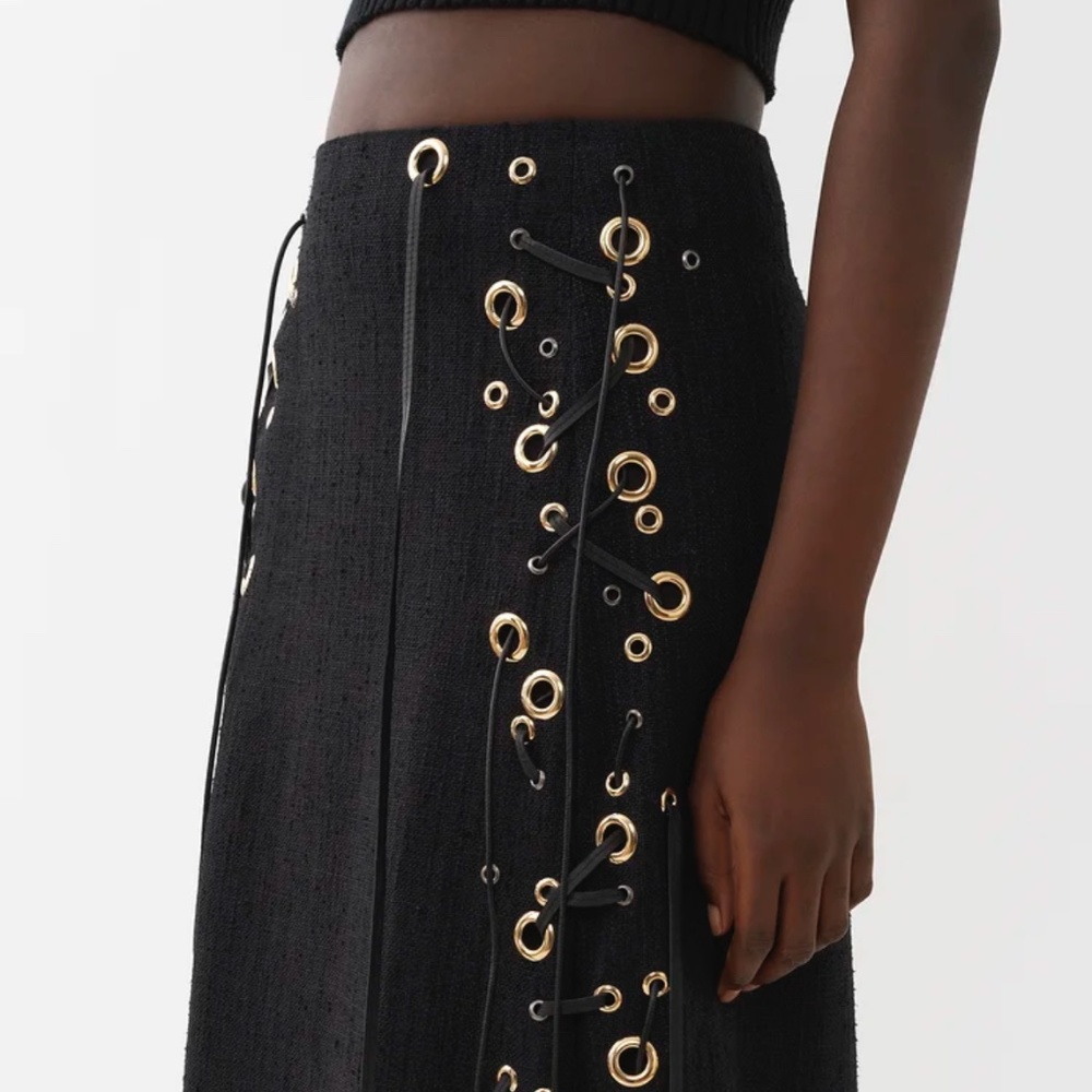 Chloe Silk blend skirt black
